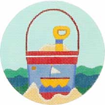 Melissa Shirley Designs Beach Bucket MS Needlepoint Canvas