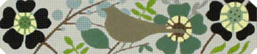 Melissa Shirley Designs Brown Bird Garden Bracelet MS Needlepoint Canvas