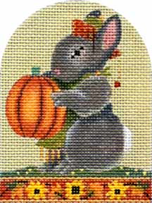 Melissa Shirley Designs Autumn Bunny MS Needlepoint Canvas