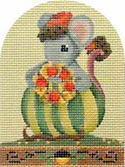 Melissa Shirley Designs Autumn Mouse MS Needlepoint Canvas