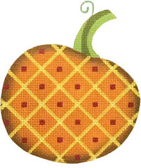 Melissa Shirley Designs Diamond Pumpkin MS Needlepoint Canvas