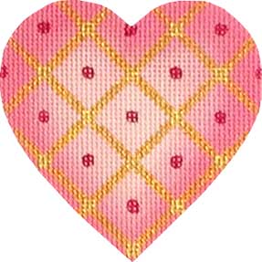 Melissa Shirley Designs Diamond Heart MS Needlepoint Canvas