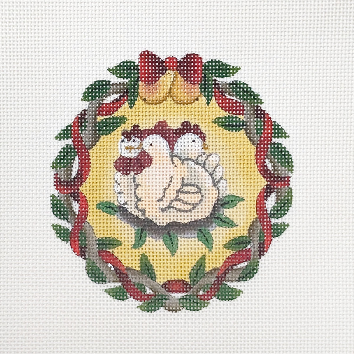 Melissa Shirley Design Three French Hens Needlepoint Canvas