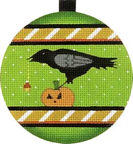 Melissa Shirley Designs Crow Ornament MS Needlepoint Canvas