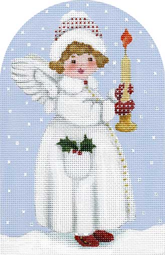 Melissa Shirley Designs Angel With Candle MS Needlepoint Canvas
