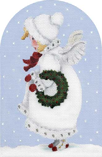Melissa Shirley Designs Angel With Wreath MS Needlepoint Canvas