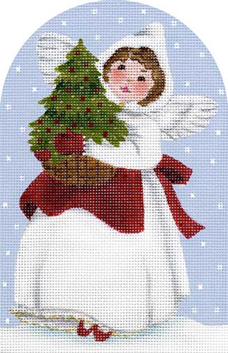 Melissa Shirley Designs Angel With Tree MS Needlepoint Canvas