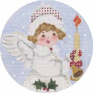 Melissa Shirley Designs Candle Round MS Needlepoint Canvas