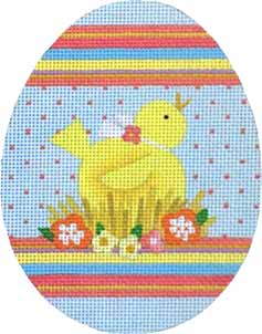 Melissa Shirley Designs Chick Egg MS Needlepoint Canvas