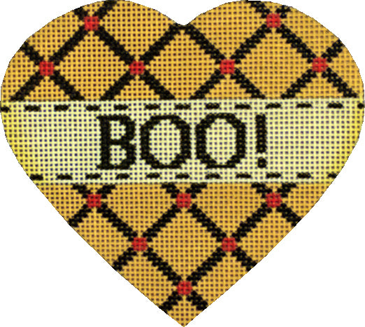 Melissa Shirley Designs Boo Heart MS Needlepoint Canvas