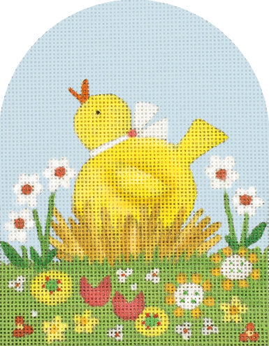 Melissa Shirley Designs Baby Chick MS Needlepoint Canvas