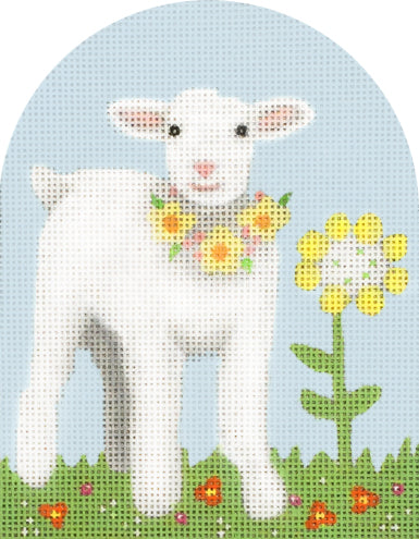 Melissa Shirley Designs Baby Lamb MS Needlepoint Canvas