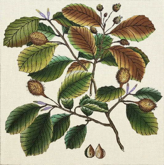 Melissa Shirley Designs Beech Leaves MS Needlepoint Canvas