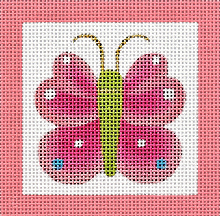 Melissa Shirley Designs Butterfly Square MS Needlepoint Canvas