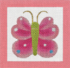 Melissa Shirley Designs Butterfly Square MS Needlepoint Canvas