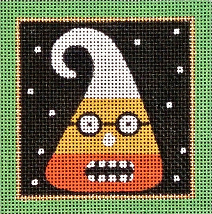Melissa Shirley Designs Candy Corn Square MS Needlepoint Canvas