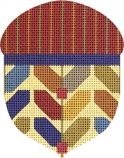 Melissa Shirley Designs Colored Leaf Acorn MS Needlepoint Canvas