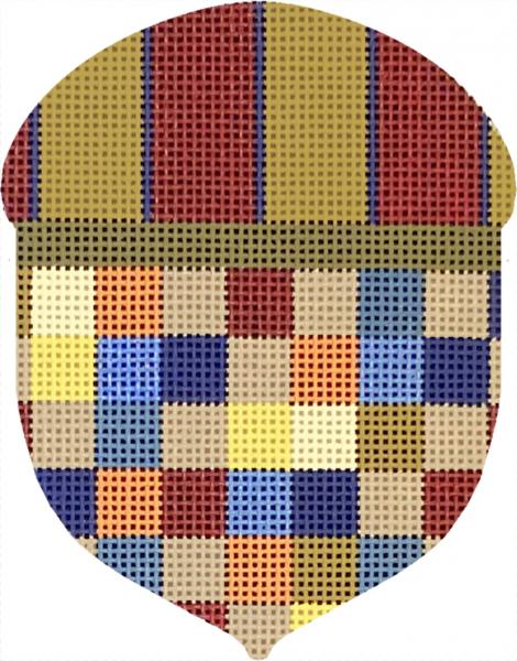 Melissa Shirley Designs Checkered Acorn MS Needlepoint Canvas