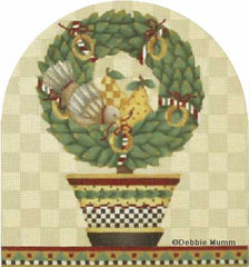 Melissa Shirley Designs 5 Golden Rings MS Needlepoint Canvas