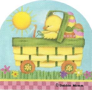 Melissa Shirley Designs Basket Car MS Needlepoint Canvas