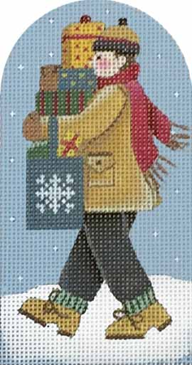 Melissa Shirley Designs Christmas Shopper MS Needlepoint Canvas