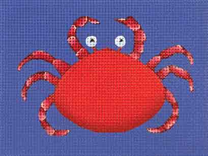 Melissa Shirley Designs Crab MS Needlepoint Canvas