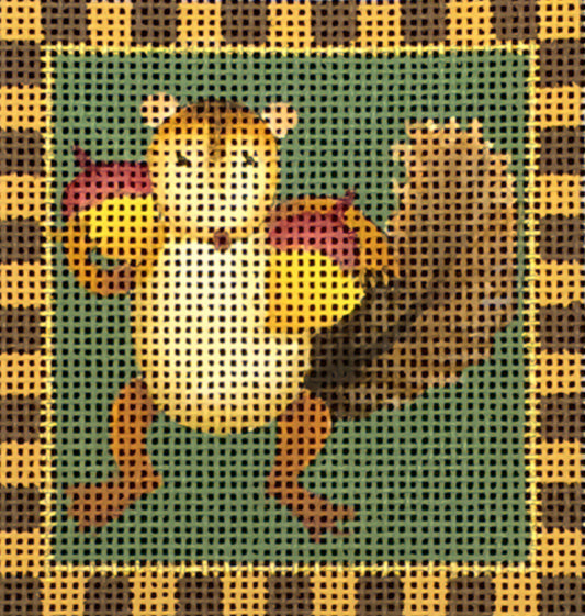 Melissa Shirley Designs Debbie Mumm Acorn Squirrel Needlepoint Canvas