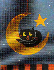 Melissa Shirley Designs Cat And Moon MS Needlepoint Canvas