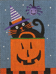 Melissa Shirley Designs Cat Box MS Needlepoint Canvas