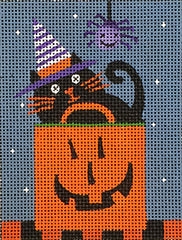 Melissa Shirley Designs Cat Box MS Needlepoint Canvas