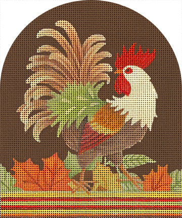 Melissa Shirley Designs Beige Rooster MS Needlepoint Canvas