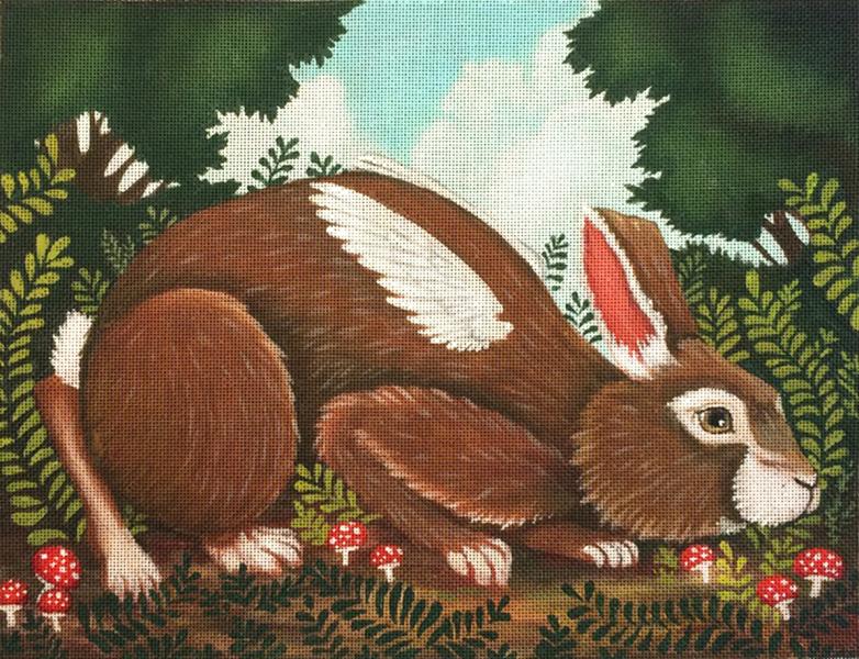 Melissa Shirley Designs Angel Rabbit MS Needlepoint Canvas