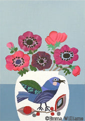 Melissa Shirley Designs Bird Vase MS Needlepoint Canvas