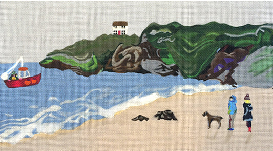 Melissa Shirley Designs Beach MS Needlepoint Canvas