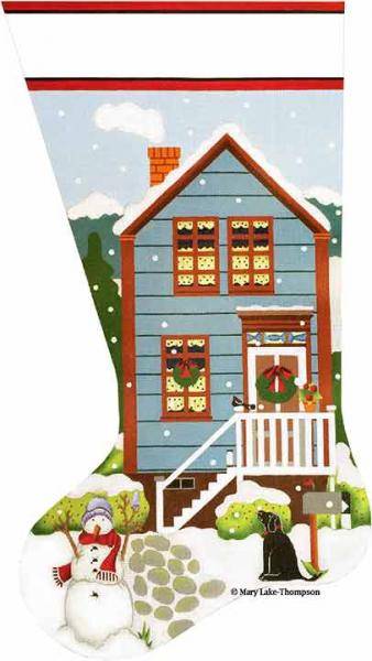 Melissa Shirley Designs Christmas Country House Needlepoint Canvas