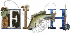 Melissa Shirley Designs "Fish" MS Needlepoint Canvas