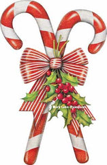 Melissa Shirley Designs Candy Canes MS Needlepoint Canvas