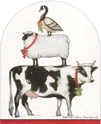 Melissa Shirley Designs Christmas Animals MS Needlepoint Canvas