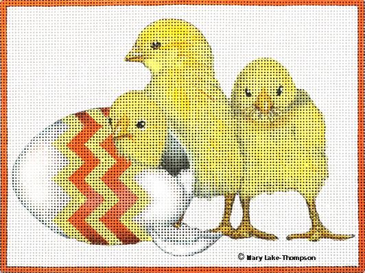 Melissa Shirley Designs Chicks MS Needlepoint Canvas