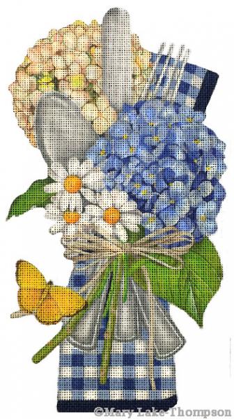 Melissa Shirley Designs Daisy Place Setting MS Needlepoint Canvas