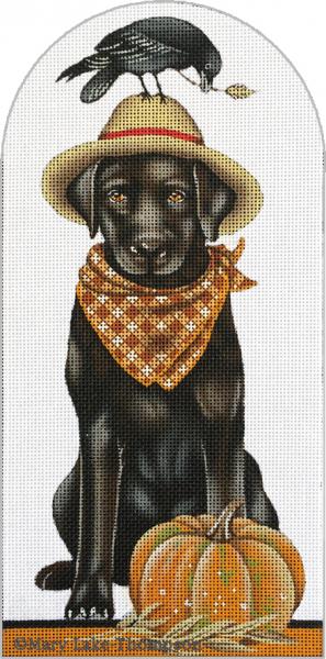 Melissa Shirley Designs Autumn Lab MS Needlepoint Canvas