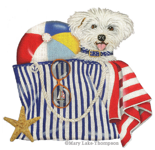 Melissa Shirley Designs Beach Bag MS Needlepoint Canvas