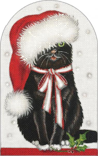 Melissa Shirley Designs Christmas Kitty MS Needlepoint Canvas