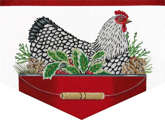 Melissa Shirley Designs Christmas Chicken Cuff Needlepoint Canvas