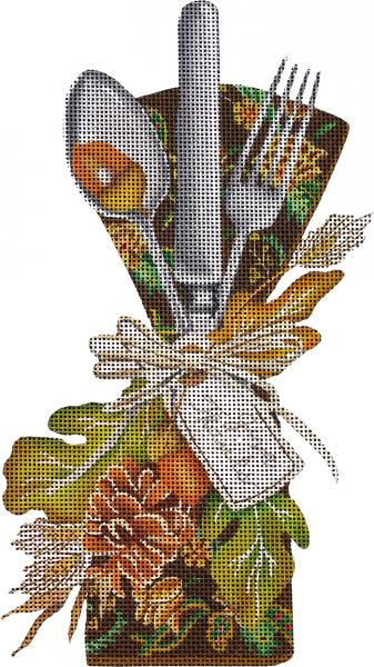 Melissa Shirley Designs Autumn Place Setting MS Needlepoint Canvas