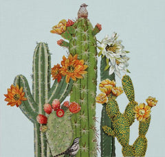 Melissa Shirley Designs Cactus & Bird MS Needlepoint Canvas