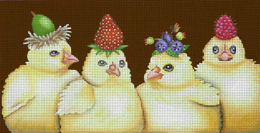 Melissa Shirley Designs Berry Peeps MS Needlepoint Canvas