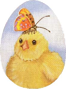 Melissa Shirley Designs Butterfly Chick MS Needlepoint Canvas