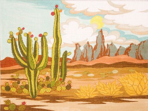 Peter Ashe Arizona Desert Needlepoint Canvas