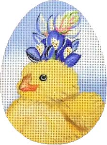 Melissa Shirley Designs Blue Bonnet Chick MS Needlepoint Canvas